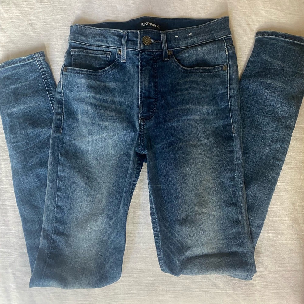 Express High Rise Skinny Jeans